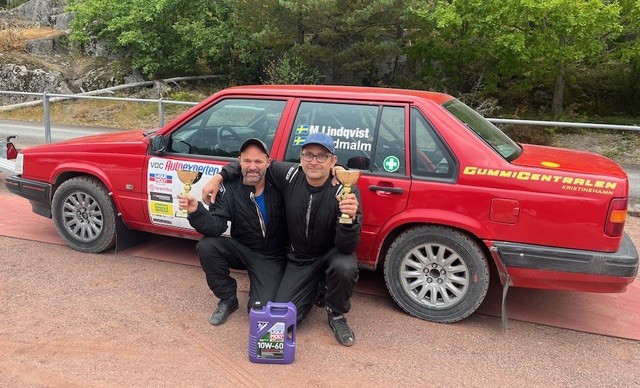 Magnus ”Linkan” Lindqvist och CoDriver Fredrik Rudmalm tog ännu en seger i Askersund. Foto: VOC Autoexperten RLY - Roger Fransson
